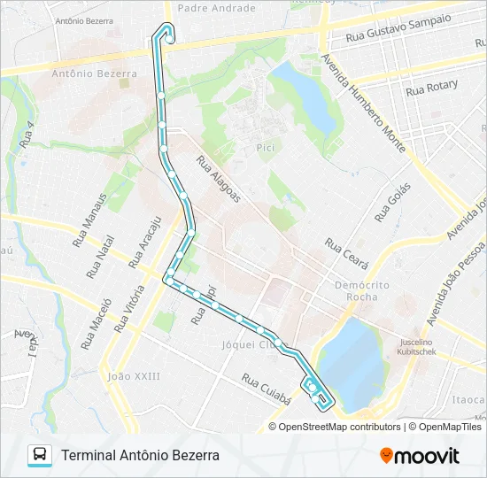 035 CORUJÃO / AV. PARANJANA II Bus Line Map