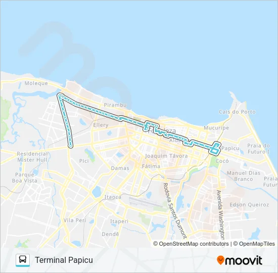 035 CORUJÃO / AV. PARANJANA II Bus Line Map