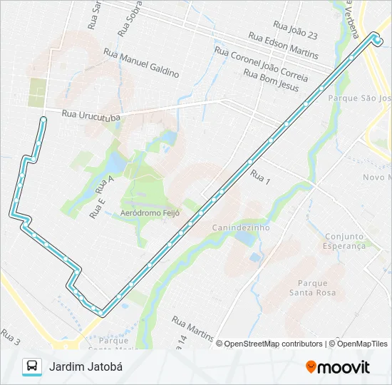 337 JARDIM JATOBÁ I / SIQUEIRA Bus Line Map