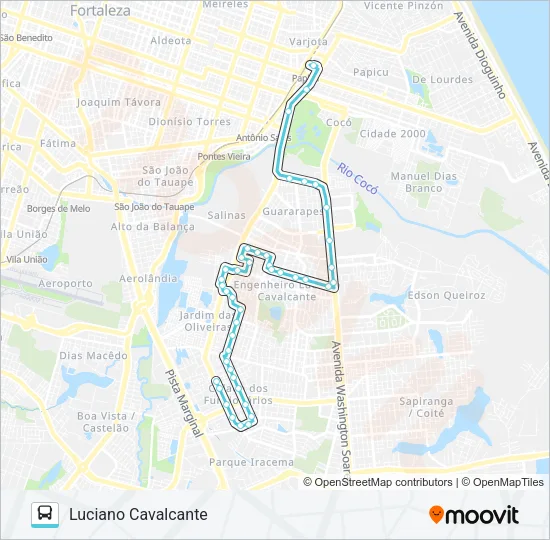 021 LUCIANO CAVALCANTE / PAPICU Bus Line Map