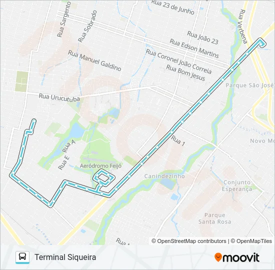 397 JARDIM JATOBÁ II / SIQUEIRA Bus Line Map