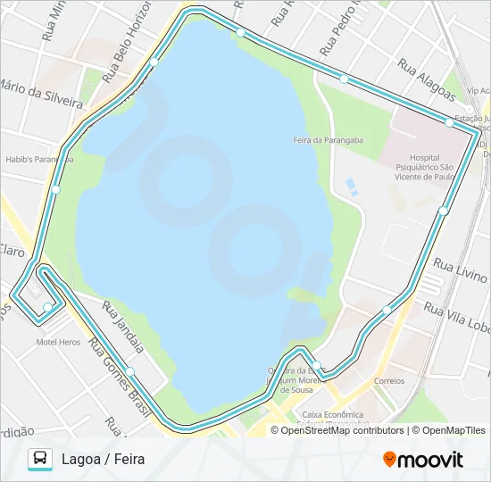 358 LAGOA / FEIRA PARANGABA / ED Bus Line Map