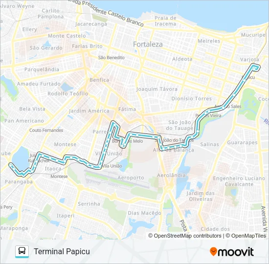 069 LAGOA / VIA EXPRESSA / PAPICU Bus Line Map
