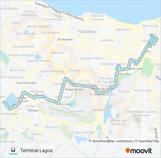 069 LAGOA / VIA EXPRESSA / PAPICU Bus Line Map