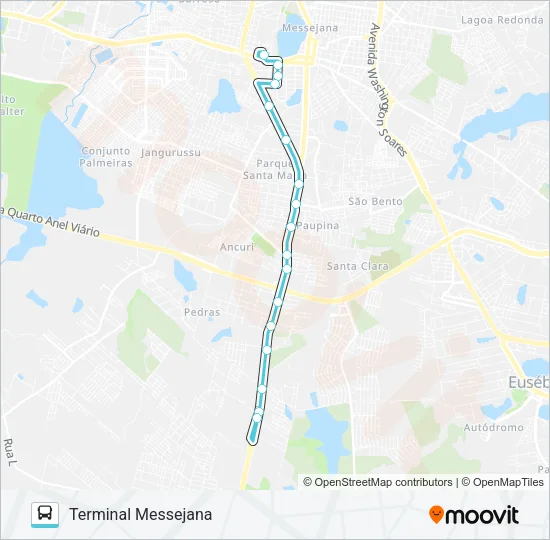 631 CARLOS ALBUQUERQUE / MESSEJANA Bus Line Map
