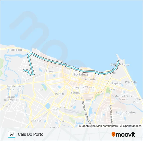 711 BARRA DO CEARÁ / CAIS DO PORTO Bus Line Map