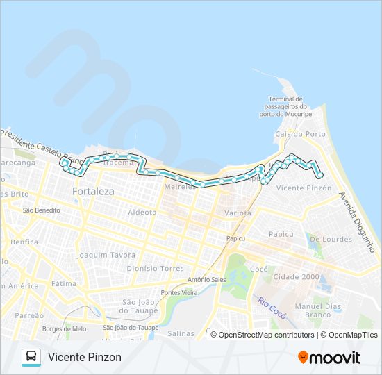 Mapa da linha 907 CASTELO ENCANTADO / CENTRO / SP1 de ônibus