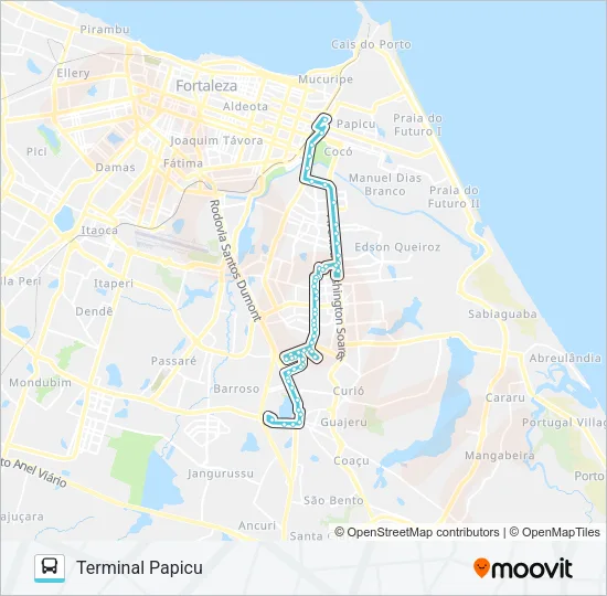 004 MESSEJANA / PAPICU / CAMBEBA / TJ Bus Line Map