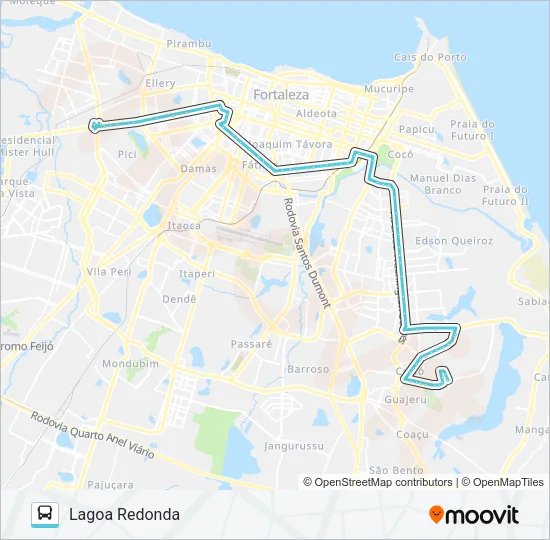 855 BEZERRA DE MENEZES / WASHINGTON SOARES Bus Line Map