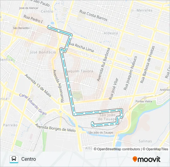 602 PARQUE PIO XII / ANA GONÇALVES / CENTRO Bus Line Map