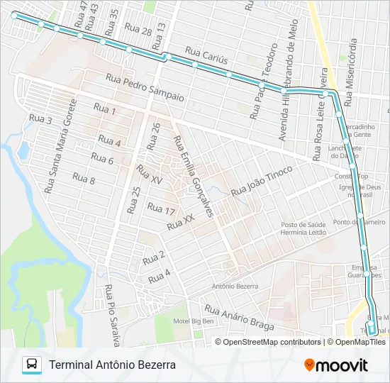 213 JARDIM GUANABARA / CONJUNTO NOVA ASSUNÇÃO II Bus Line Map