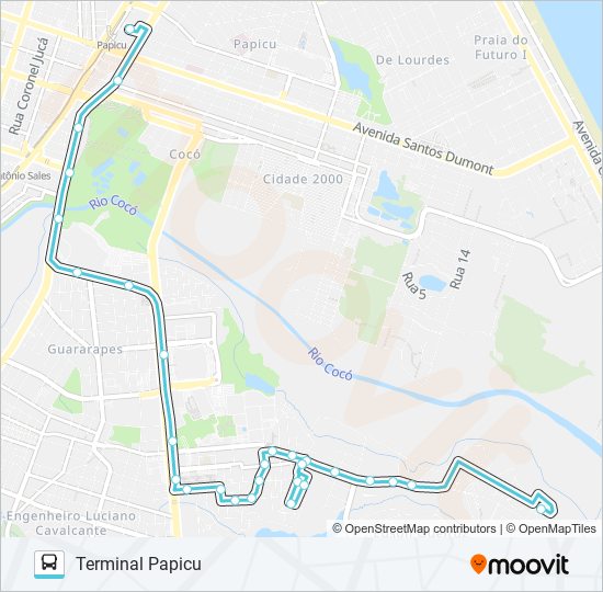 Mapa de 806 EDSON QUEIROZ / PAPICU / DONA YOLANDA QUEIROZ de autobús