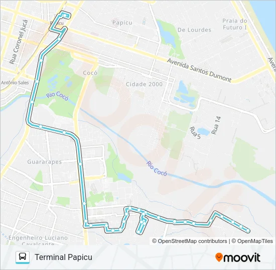 806 EDSON QUEIROZ / PAPICU / DONA YOLANDA QUEIROZ Bus Line Map