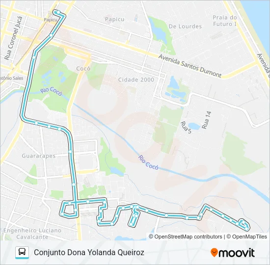 806 EDSON QUEIROZ / PAPICU / DONA YOLANDA QUEIROZ Bus Line Map
