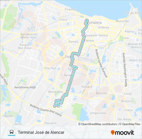 406 PLANALTO AYRTON SENNA / EXPEDICIONÁRIOS / CENTRO Bus Line Map