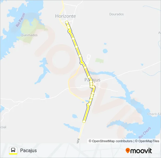 03 HORIZONTE / PACAJUS Bus Line Map
