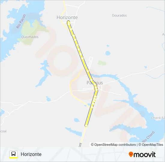 03 HORIZONTE / PACAJUS Bus Line Map