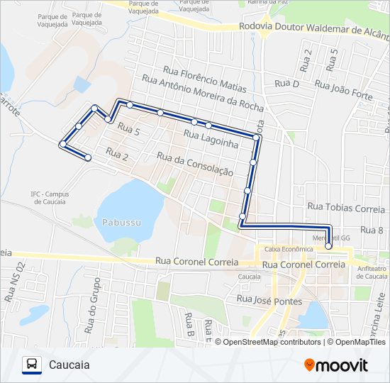 Mapa da linha 026 FÓRUM (MUNICIPAL) de ônibus