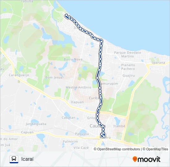 029 ICARAÍ (MUNICIPAL) Bus Line Map