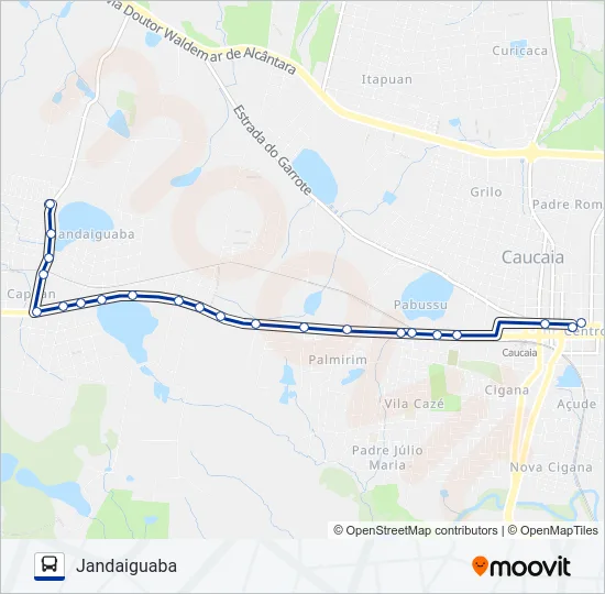 042 JANDAIGUABA (MUNICIPAL) Bus Line Map