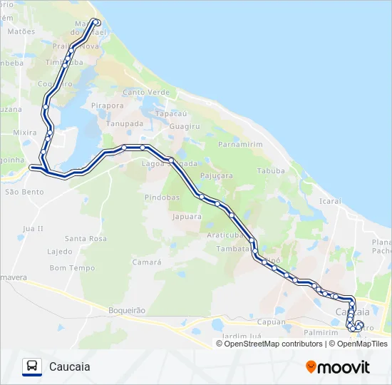 017 BARRA DO CAUÍPE (MUNICIPAL) Bus Line Map