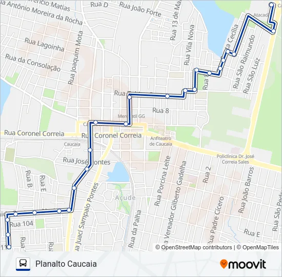 016 CIRCULAR / ATACADÃO (MUNICIPAL) Bus Line Map
