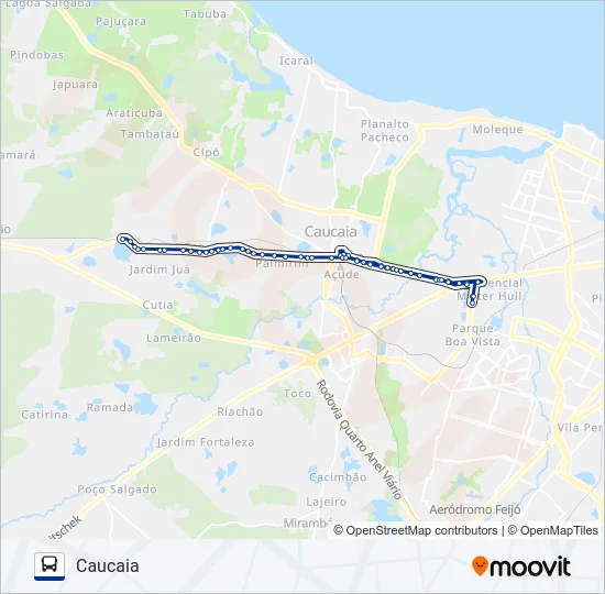 041 GENIPABÚ / JOTA DOIS (MUNICIPAL) Bus Line Map