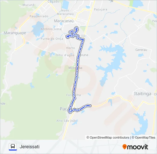 001 EXPRESSO PACATUBA  Line Map