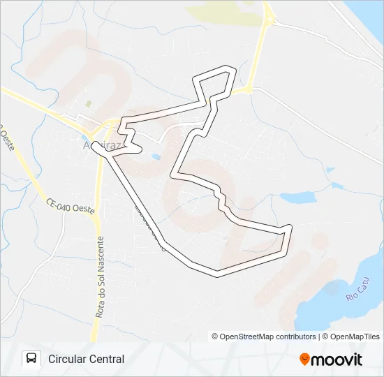 ROTA BRANCA CIRCULAR CENTRAL Bus Line Map