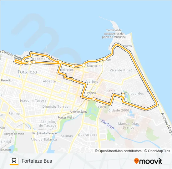 FORTALEZA BUS Bus Line Map