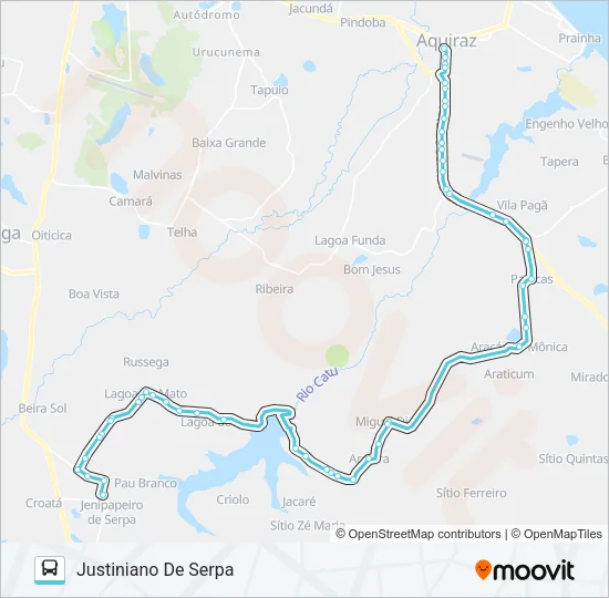 04 JUSTINIANO DE SERPA / CENTRO / VIA PATACAS Bus Line Map