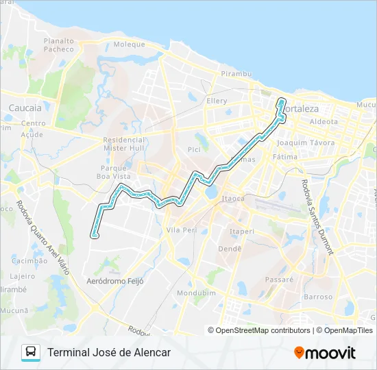 710 BOM JARDIM / BONSUCESSO / CENTRO Bus Line Map
