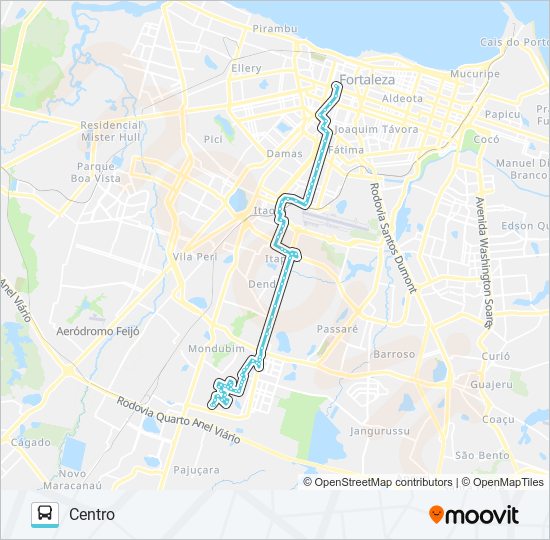 Mapa da linha 406 PLANALTO AYRTON SENNA / EXPEDICIONÁRIOS de ônibus