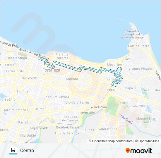 903 PAPICU / VARJOTA / CENTRO Bus Line Map