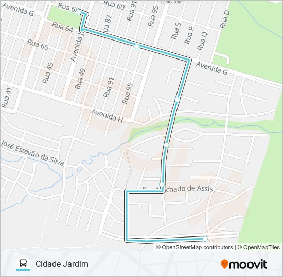679 JOSÉ WALTER / CIDADE JARDIM I bus Line Map