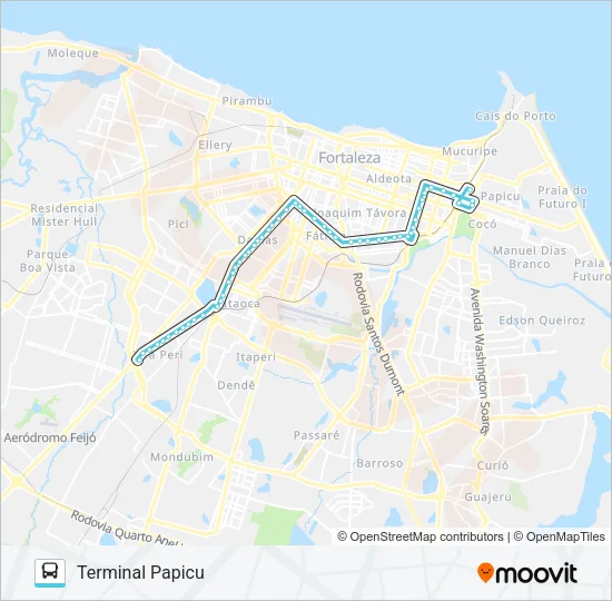 030 SIQUEIRA / 13 DE MAIO / PAPICU Bus Line Map
