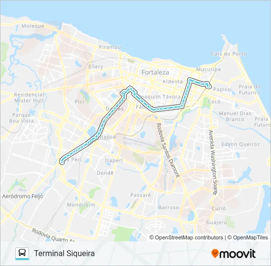 030 SIQUEIRA / 13 DE MAIO / PAPICU Bus Line Map