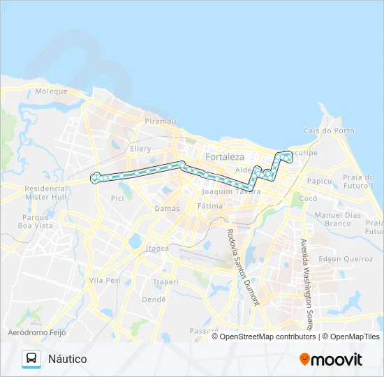 079 ANTÔNIO BEZERRA / BRT / NÁUTICO Bus Line Map