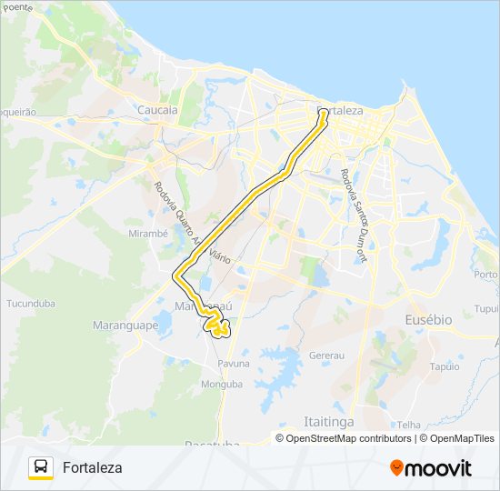 Mapa de 32601 CORUJÃO / JEREISSATI de autobús