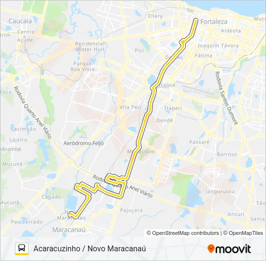 32602 CORUJÃO / NOVO MARACANAÚ Bus Line Map