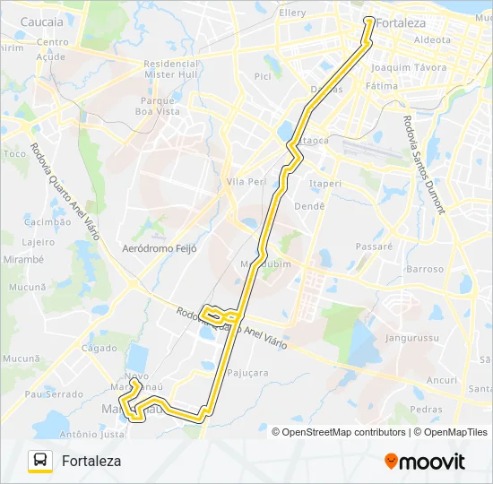 32602 CORUJÃO / NOVO MARACANAÚ Bus Line Map
