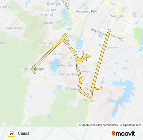 32501 MARANGUAPE / CEASA Bus Line Map