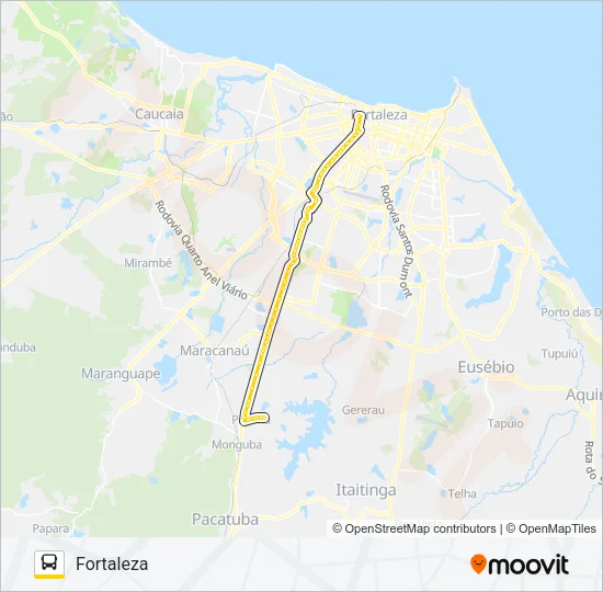 32205 PAVUNA Bus Line Map