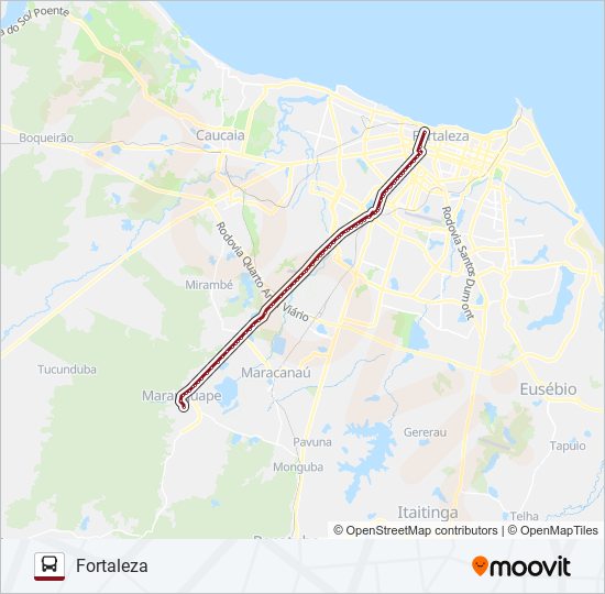 32306 MARANGUAPE / FORTALEZA bus Line Map