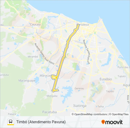 32202 TIMBÓ Bus Line Map
