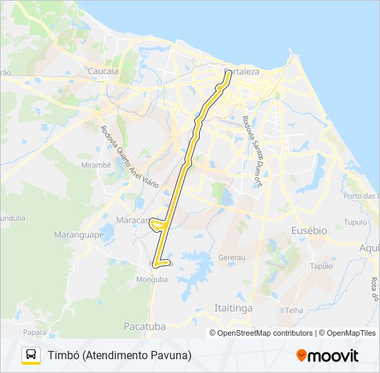 32202 TIMBÓ bus Line Map