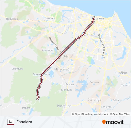 Mapa de 32302 FORTALEZA / SAPUPARA de autobús