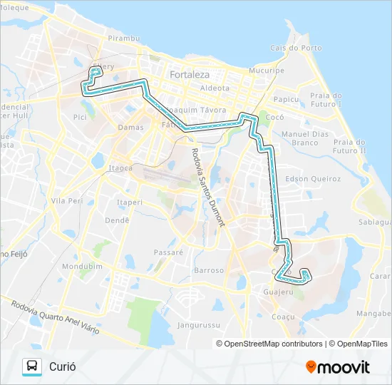 755 CURIÓ / RIOMAR KENNEDY Bus Line Map