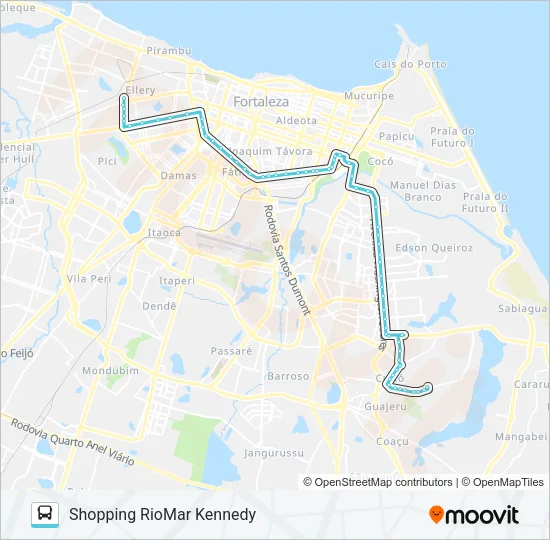 755 CURIÓ / RIOMAR KENNEDY Bus Line Map