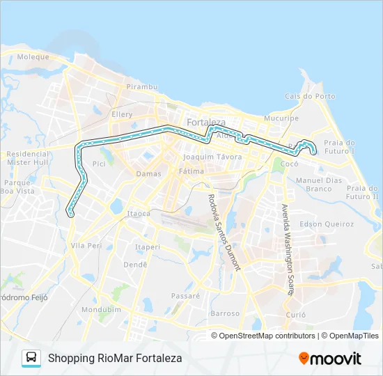 713 RIOMAR PAPICU / JOÃO XXIII Bus Line Map